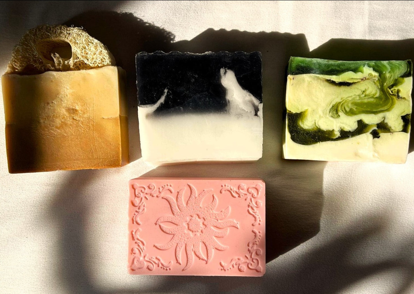 Handmade Seaweed and Mint Soap.