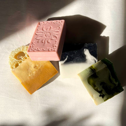 Handmade Seaweed and Mint Soap.