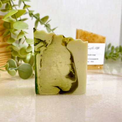 Handmade Seaweed and Mint Soap.